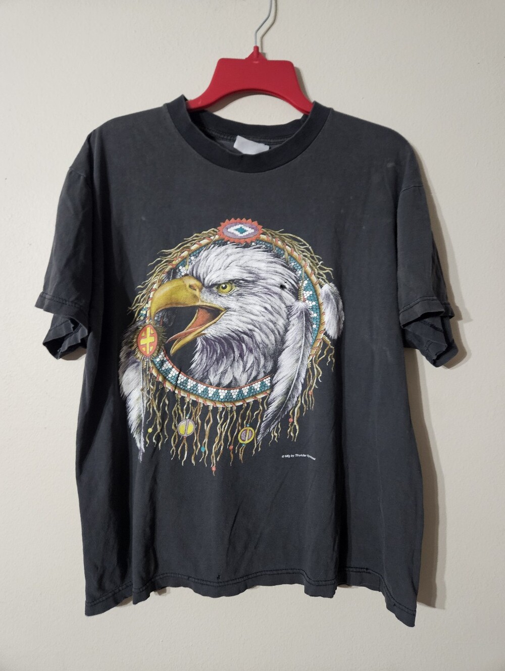 VTG 90s Eagle Distressed Tshirt Large